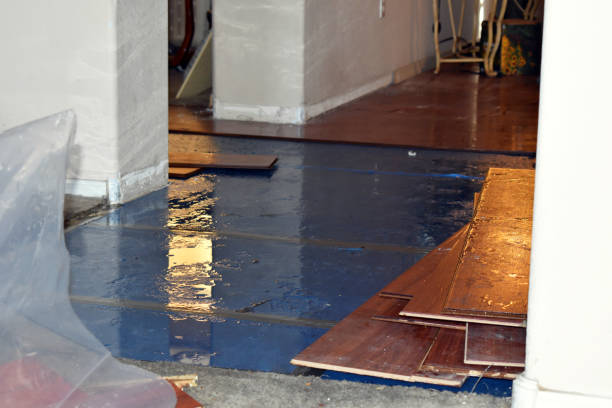 Professional Water Damage Restoration technician working in Zaleski, OH